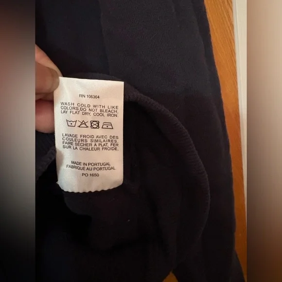 KULE Navy Sweatshirt with White Accents - Picture 6 of 8